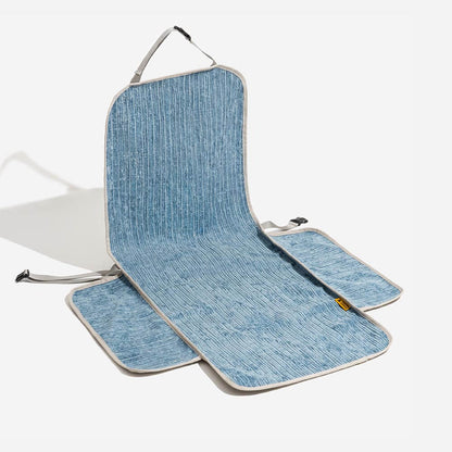 Copertura Protettiva per Seggiolino per Animali in Chenille Striato Impermeabile - Strada più Sicura