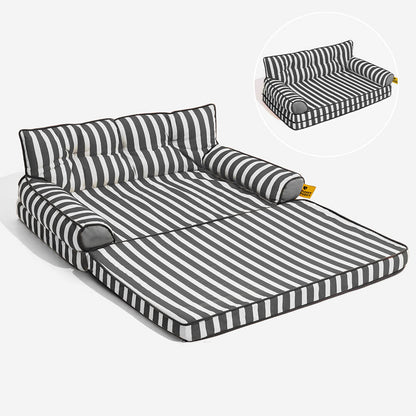 Letto per cani grande pieghevole e impermeabile Stripe - Sunny Siesta