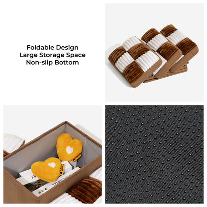 Scaletta per cani in plaid a scacchi, artigianale e con spazio di archiviazione - Multifunzione e pieghevole