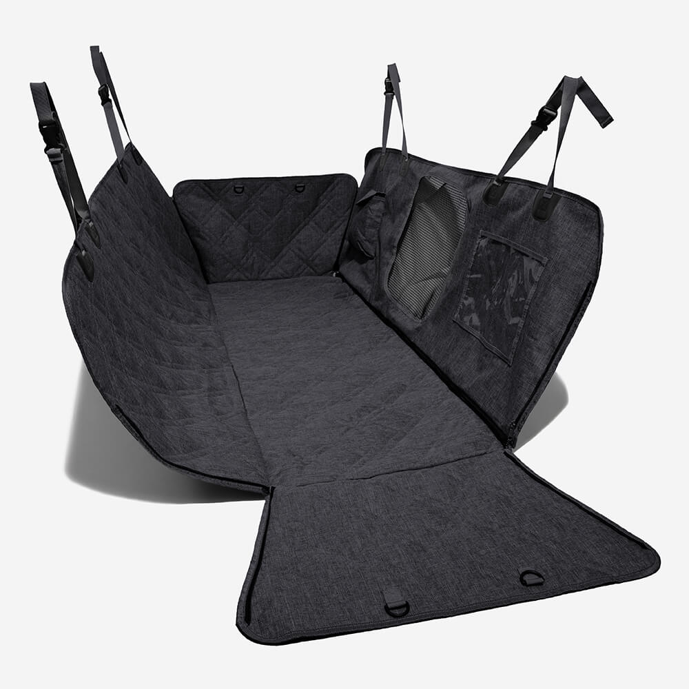 Copertura per seggiolino auto per cani in tessuto ossford cationico impermeabile e resistente ai graffi.