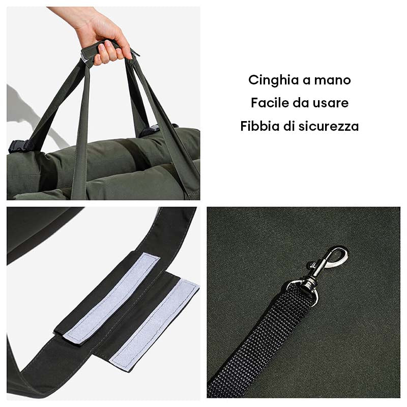 Lettino Auto Portatile per Cani Grandi con Sponde