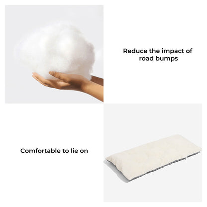 Letto per auto per cani di taglia media e grande con supporto di sicurezza per i viaggi