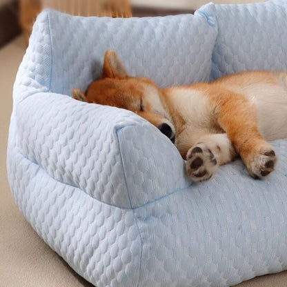 Letto per Animali in Silky Cool, Traspirante e Lavabile, Divano per Cani