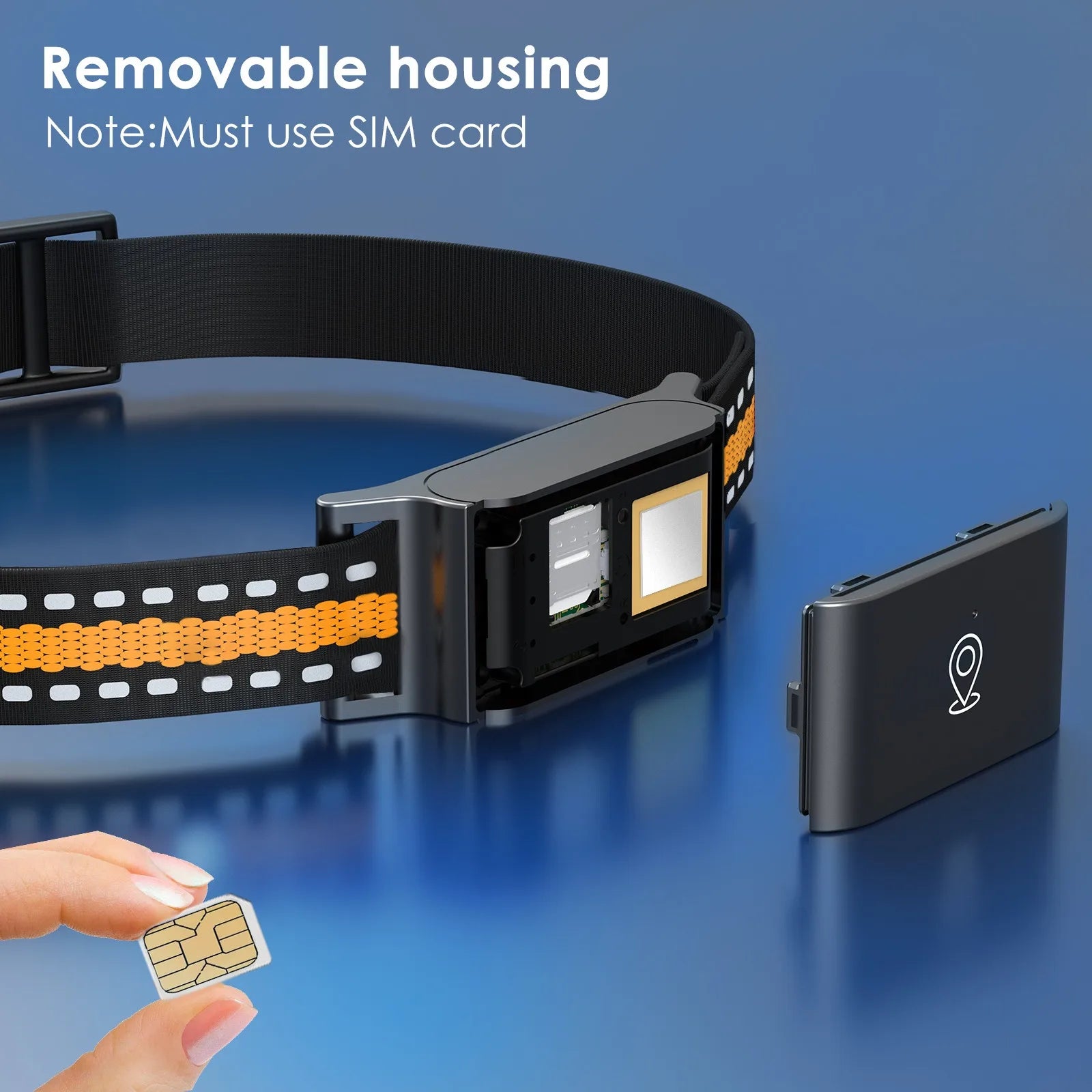 4G GPS Haustier Hund Tracker Halsband kostenlose Karte Echtzeit-Tracking-App Elektronischer Zaun Anti-Lost Dog Locator