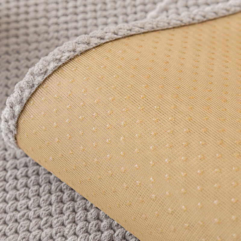 Copertura per divano in peluche di colore solido semplice.