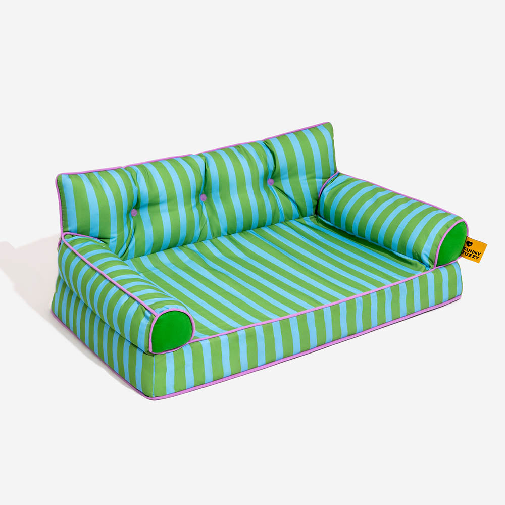 Letto per cani grande pieghevole e impermeabile Stripe - Sunny Siesta