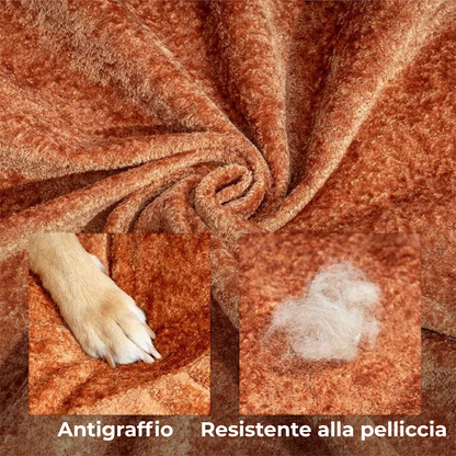 Letto per Cani Ortopedico a Ciambella in Velluto Diamante Luxe con Cuscino – DreamNest