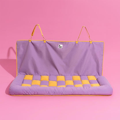 Cuscino di Sicurezza per Viaggiare Sedia Auto per Cani di Grandi Dimensioni - Lounge a Scacchiera