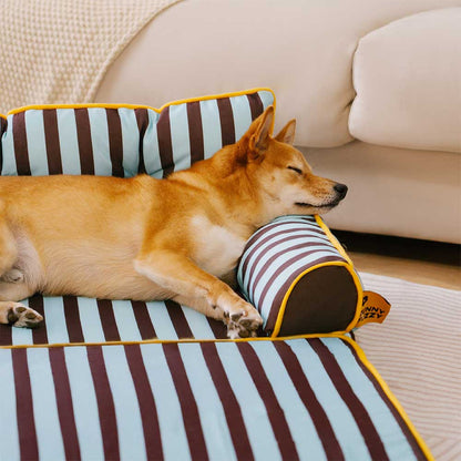 Letto per cani grande pieghevole e impermeabile Stripe - Sunny Siesta
