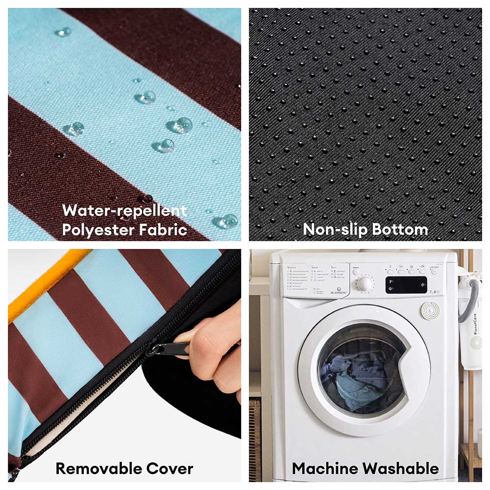 Letto per cani grande pieghevole e impermeabile Stripe - Sunny Siesta