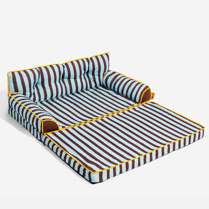 Letto per cani grande pieghevole e impermeabile Stripe - Sunny Siesta