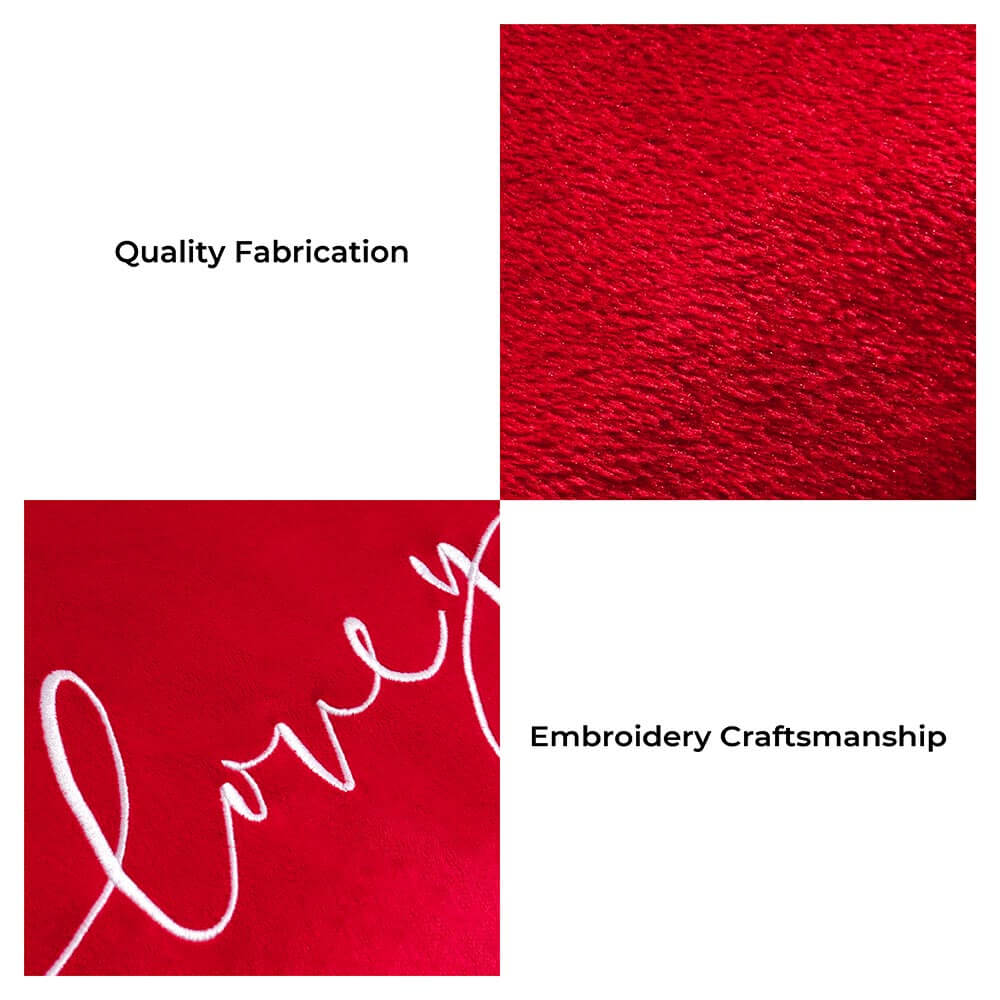 Lit pour chien festif en velours en forme de cœur